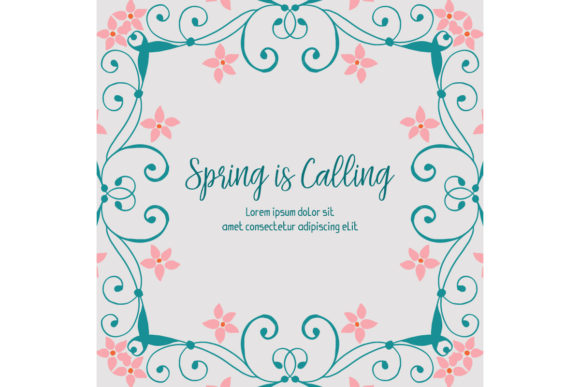 Cute Spring Greeting Card Decor for Fresh Invites