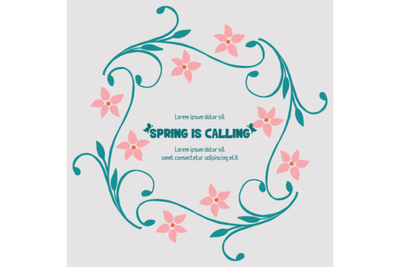 Decor of Spring Calling Invitation Card: A Fresh and Inviting Choice