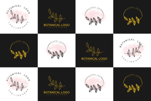 Discover the Minimal Botanical Latest Logo Collection: A Treasure Trove of Hand-Drawn Watercolor Illustrations