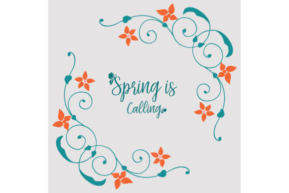 Elegant Spring Calling Poster Design