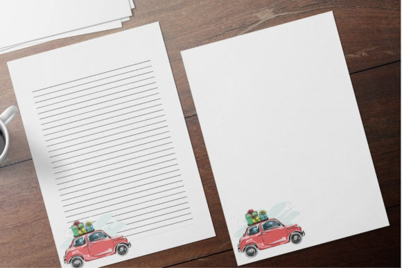Embrace the Festive Spirit with Christmas Car with Gifts Stationery
