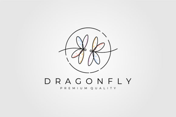 Embracing Elegance: The Charm of Dragonfly Line Art Logo Minimalist