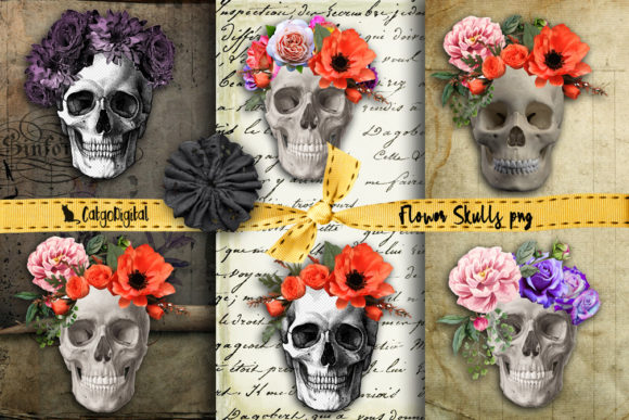 Explore Creative Possibilities with Flower Skulls Elements