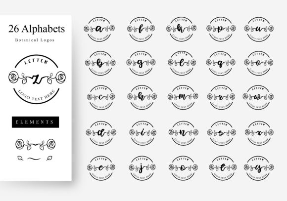 Exploring 26 Lowercase Botanical Logos