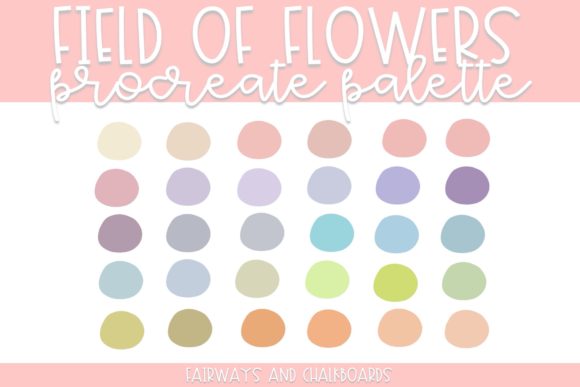 Field of Flowers Procreate Palette: A Burst of Vibrant Floral Inspiration
