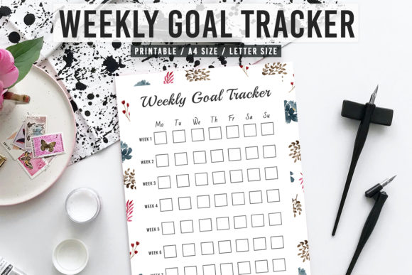 Goal Tracker Printable V2: Your Weekly Planner