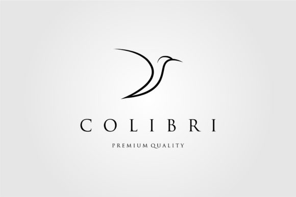 Line Art Humming Bird Logo Vector Design: A Blend of Elegance and Minimalism
