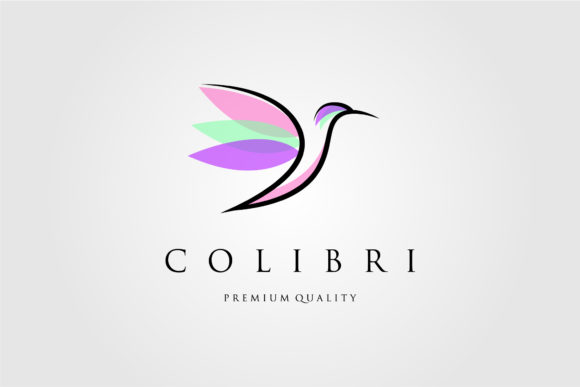 Line Art Hummingbird Logo Colibri Vector: A Versatile Design Element for Creative Projects