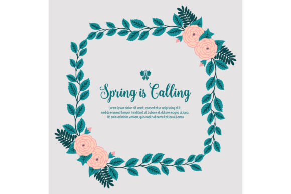 Spring Calling Card: Fresh Floral and Leaf Designs