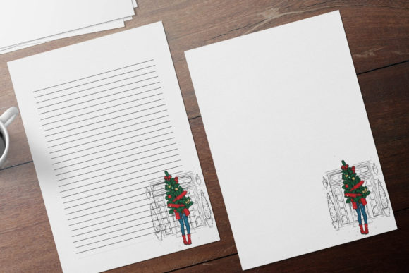 Stylish Christmas Girl Stationery Set