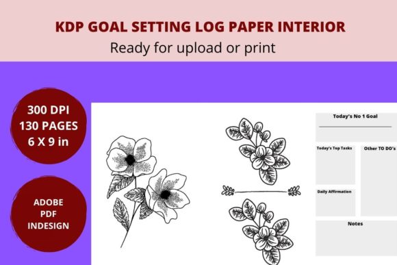 Unlock Your Potential with the KDP Goal Setting Log Paper Interior