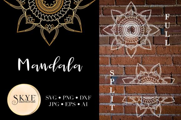 Unlocking Creativity with Mandala Bundle Split Mandala Half 03